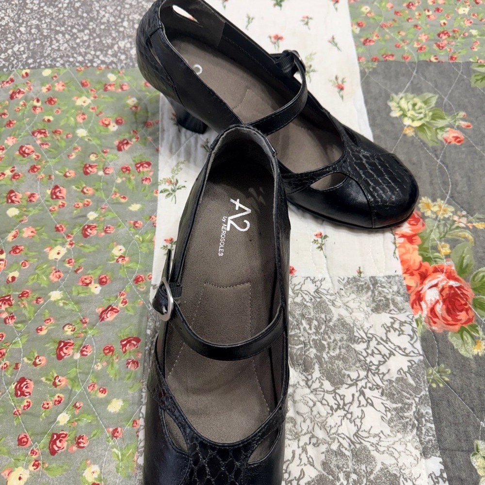 A2 By Aerosoles Black Mary Jane Heels